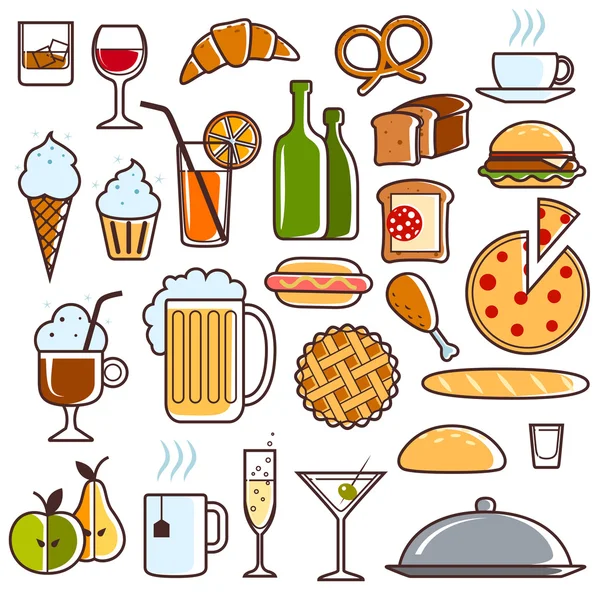 Restaurant Icons set — Stock Vector