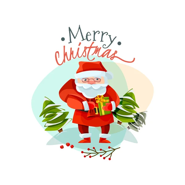 Funny Santa Claus — Stock Vector