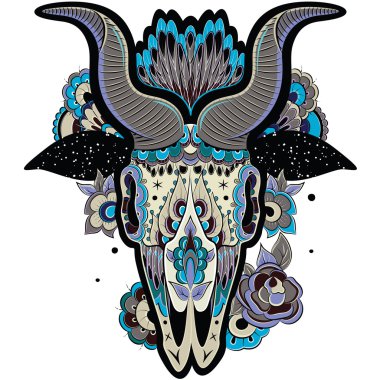 Serin keçi kafatası