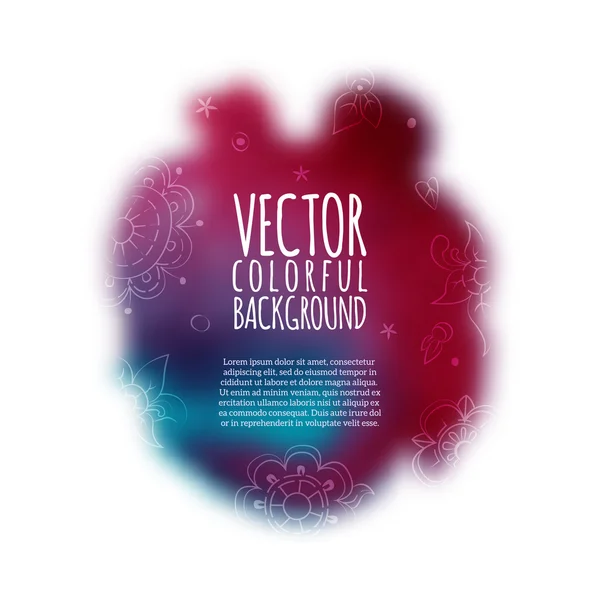 Mancha colorida — Vector de stock