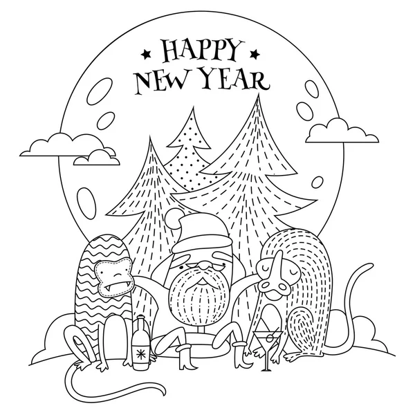 Happy New Year — Stock Vector