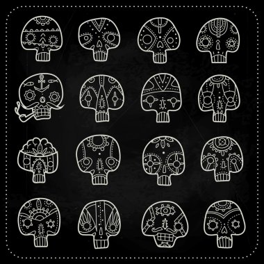 Kafatasları kümesi tebeşir