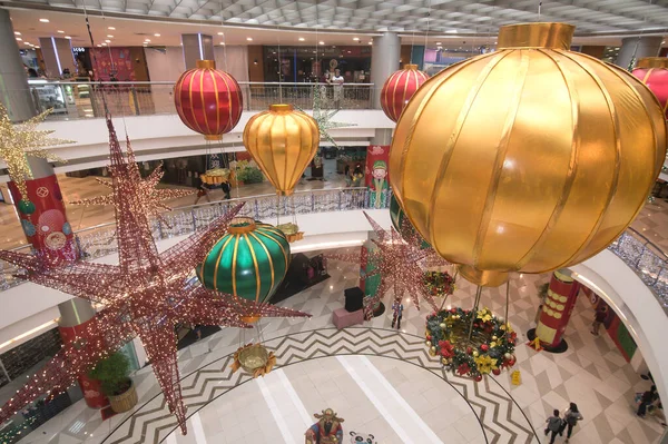 Divisoria Manilla Filipijnen Okt 2020 Kerstversiering Het Atrium Van Lucky — Stockfoto