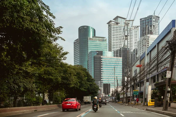 Quezon City Metro Manila Philippines Nov 2020 View Road Coming — стоковое фото