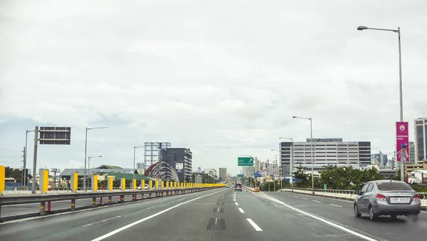 Metro Manila Φιλιππίνες Δεκ 2020 Manila Skyway Όπως Φαίνεται Από — Φωτογραφία Αρχείου