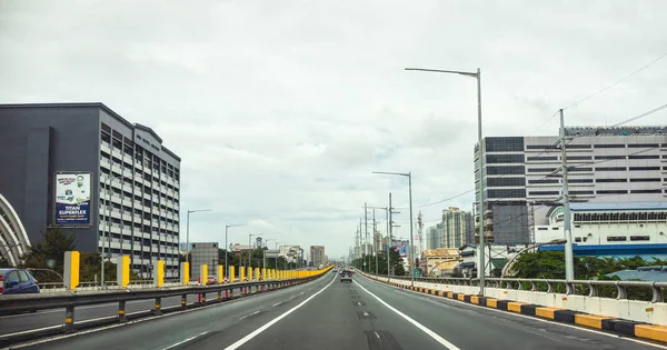 Metro Manila Philippines Dec 2020 Manila Skyway Seen Driver Perspective — стоковое фото