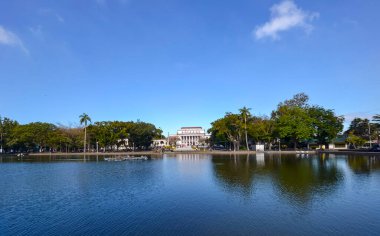 Bacolod City, Philippines - Capitol Park and Lagoon. clipart