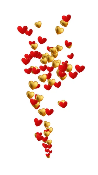 Steady Upward Stream Red Gold Hearts Heart Eye Emojis Social — Stock Photo, Image