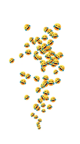 Una Constante Corriente Ascendente Emojis Riéndose Concepto Redes Sociales Reaccionando —  Fotos de Stock