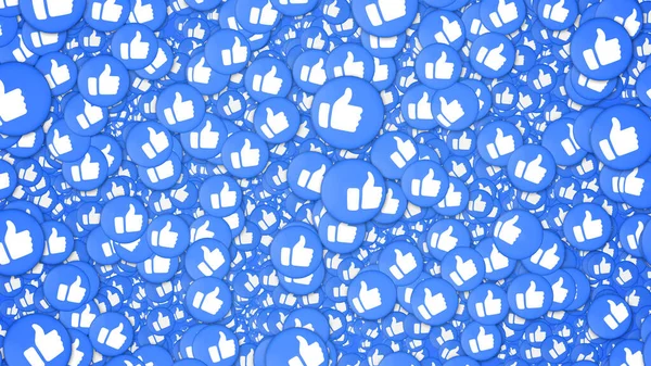 Achtergrond Van Meerdere Reacties Emoji Sociale Media Communicatie Concept Behang — Stockfoto