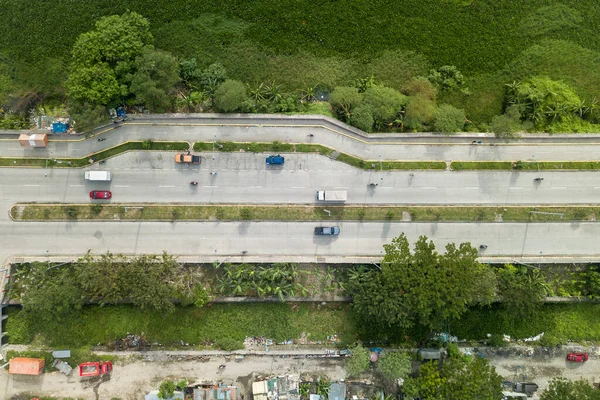 Top View Section Highway Also Known Southeast Metro Manila Expressway — Zdjęcie stockowe