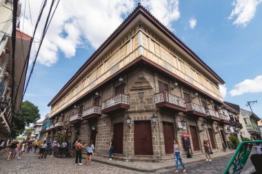 Intramuros, Manila, Filipinler - Casa Manila, 1850 'lerin restore edilmiş evi ve şimdi bir müze. Şehirde turistik bir yer..