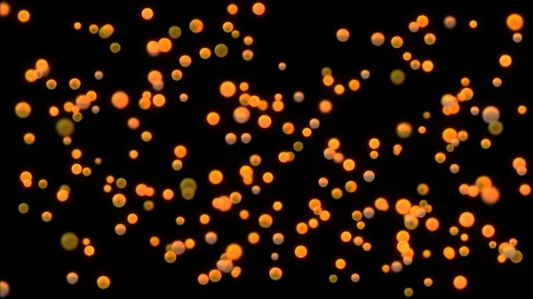 Warm Orange Bokeh Lights Circles Effect Scattered Uniformly Background Overlay — Stock Photo, Image