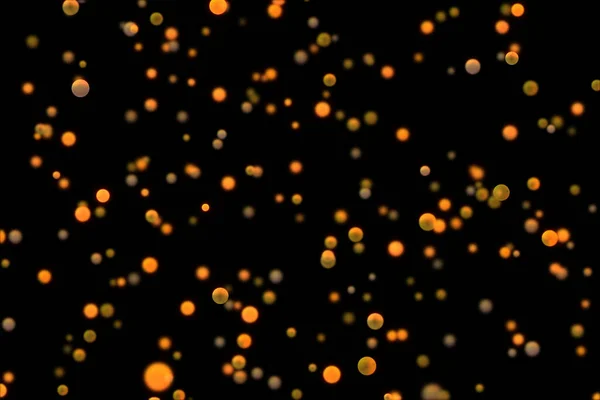 Scattered Warm Orange Bokeh Lights Circles Effect Background Overlay Color — Stock Photo, Image