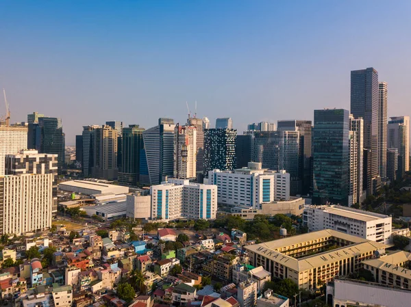 Bonifacio Global City Taguig Metro Manila Aérea Última Hora Tarde — Foto de Stock