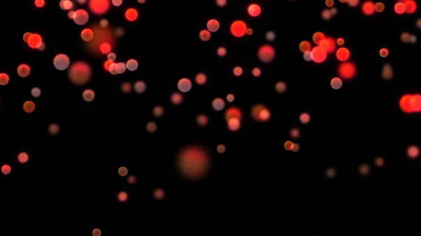 Vermillion Red Bokeh Lights Circles Effect Background Overlay Layer Color — Stock Photo, Image