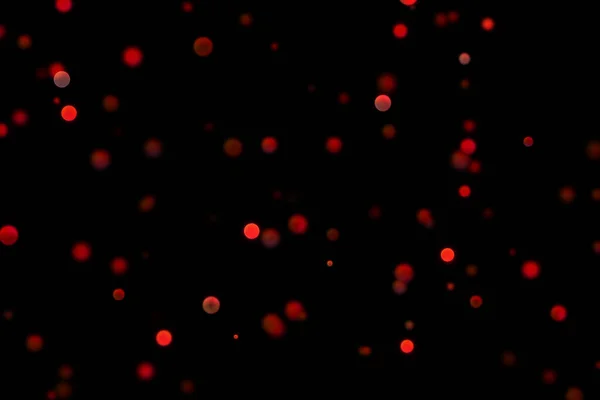 Red Bokeh Lights Circles Effect Background Overlay Layer Color Dodge — Stock Photo, Image