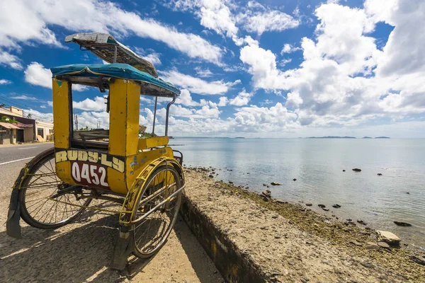 Calbayog Samar Filipinas Ene 2019 Pedicab Local Estacionado Junto Carretera —  Fotos de Stock
