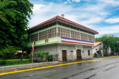 Calamba, Laguna, Filipinler - Haziran 2021: Museo ni Jose Rizal, ülkenin ulusal kahramanının bir kopyası.