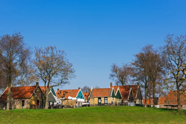 In open-air museum on a sunny  spring day, Enkhuizen, The Netherlands — Stock Photo, Image