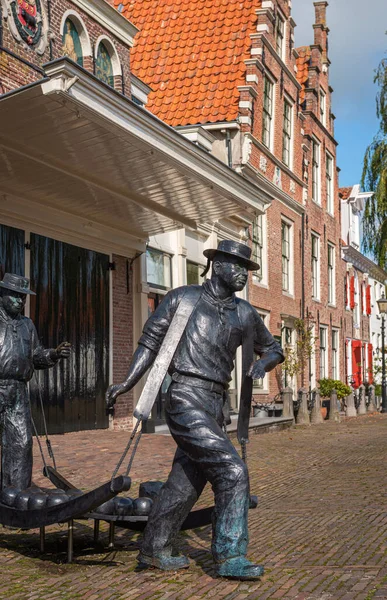 Edam Holanda Del Norte Países Bajos Septiembre 2020 Estatua Portadores — Foto de Stock