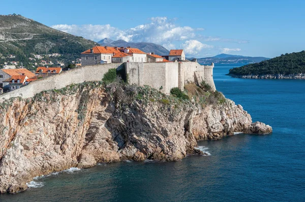 Вид Старинный Город Дубровник Хорватия — стоковое фото