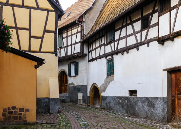 Half-timbered houses in Eguisheim, Alsace, France — Stock Photo, Image