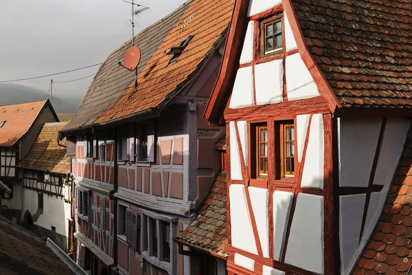 Half-timbered houses in Eguisheim, Alsace, France — Stock Photo, Image