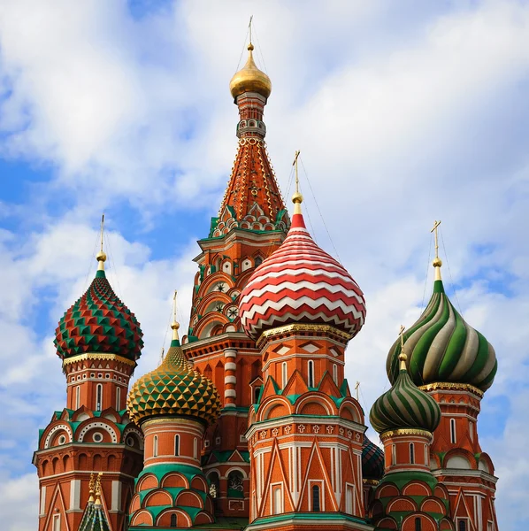 Katedry Wasilij Błogosławionego plac czerwony, Moskwa, Federacja Rosyjska — Zdjęcie stockowe