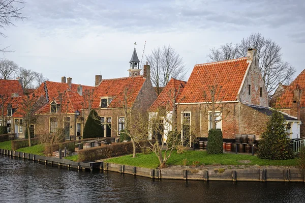 Openlucht museum op een winterdag, Enkhuizen, Nederland — Stockfoto