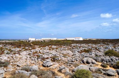 Görünüm Cabo Sao Vicente deniz feneri, Sagres, Portekiz