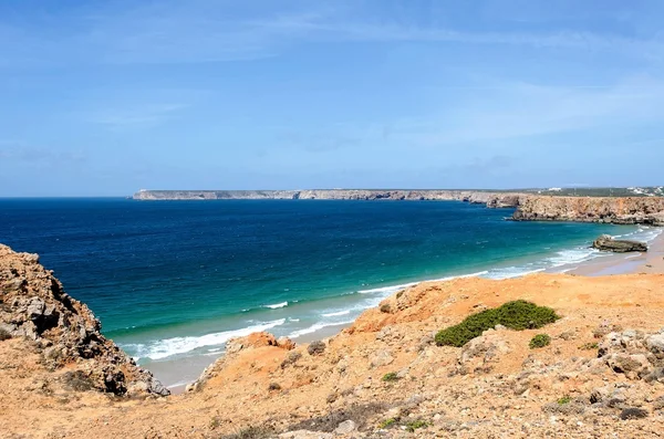 Strand in sagres, portugal — Stockfoto