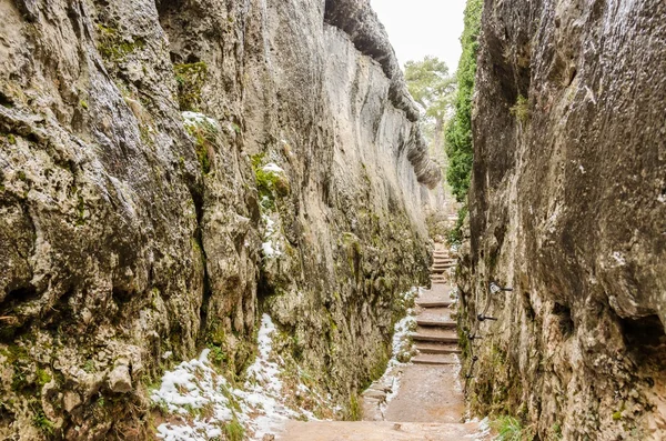 Stadt heimgesucht, Spanien — Stockfoto