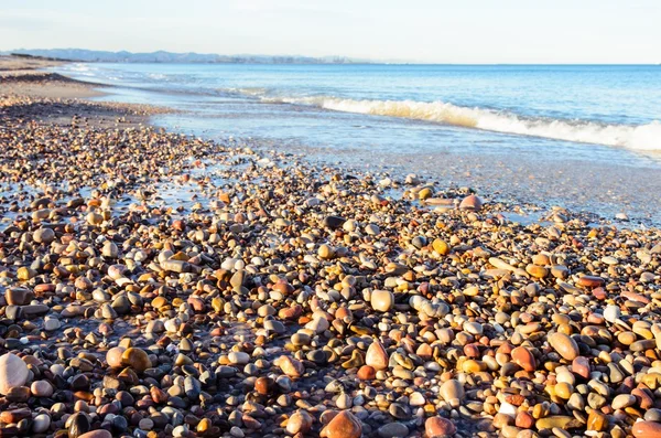 Playa en el Mediterráneo Valencia de España — Foto de Stock