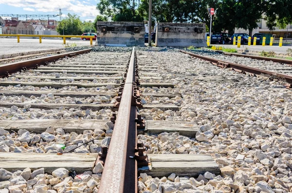 Ferrovia no parque — Fotografia de Stock