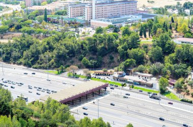 Christo Rei heykel üzerinden havadan görünümü