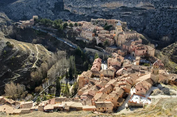 Albarracin, pueblo medieval de terracota en España —  Fotos de Stock