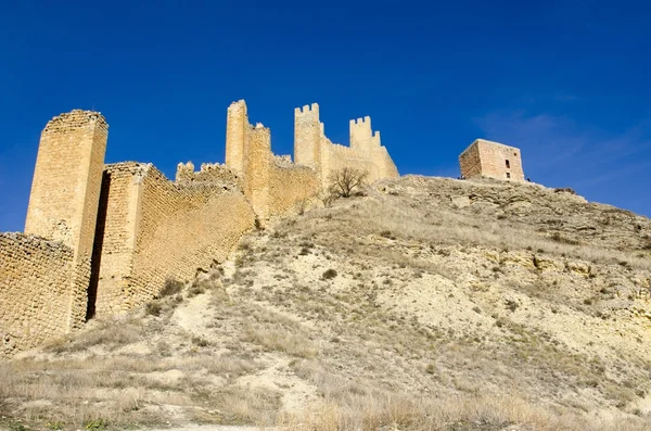 Albarracin, terracotte середньовічної селі в Іспанії — стокове фото