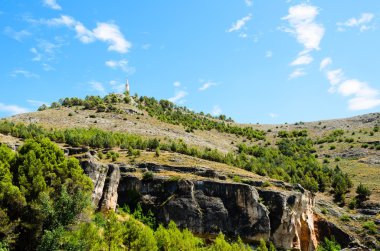 İspanya 'daki dağ manzarası