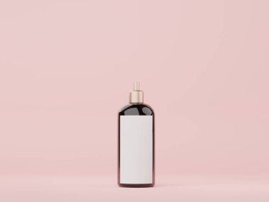 3 boyutlu boş kozmetik cilt ürünleri ya da paketleme modeli. Güzellik sabunu ve spa konsepti. Cilt sağlığı için losyon yağı nemlendirici. Premium ve lüks.