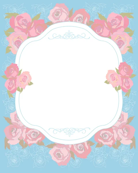 Carte de vœux floral. — Image vectorielle