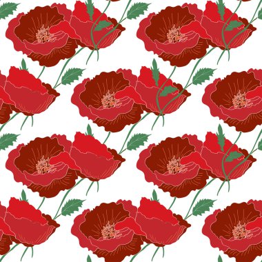 Çiçek desenli kusursuz desen.