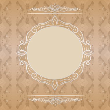 Vintage çerçeve ile dekoratif arka plan.