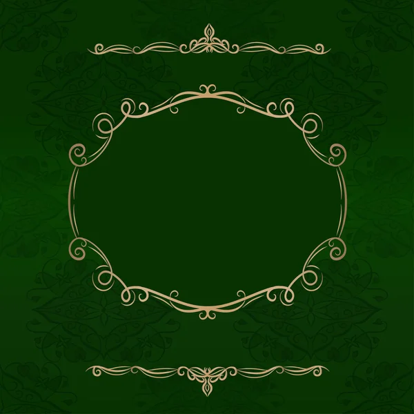 Decoratieve achtergrond met vintage frame. — Stockvector