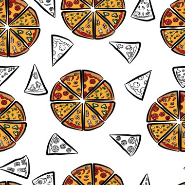 Pizza dilimleri ile Seamless Modeli