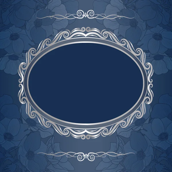 Decoratieve achtergrond met decoratieve frame — Stockvector