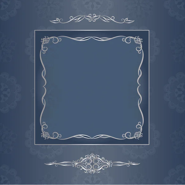 Decoratieve achtergrond met decoratieve frame — Stockvector