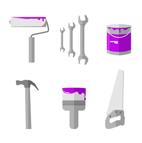 House remodel tools icons set — Stock Vector