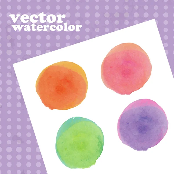 Vektor-Aquarellflecken — Stockvektor