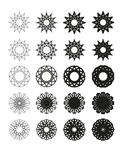 Emblemas vectoriales redondos — Vector de stock